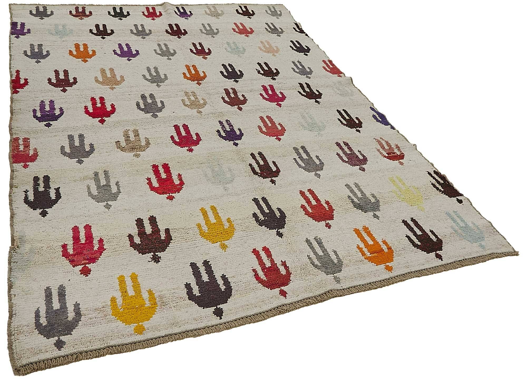 Tapis boho recyclé turc fait main 200 cm x 295 cm