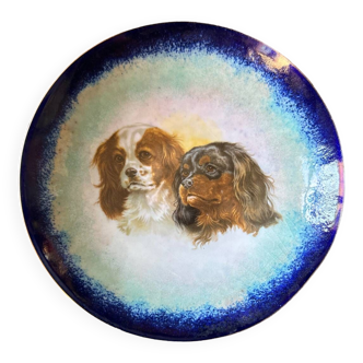 King Charles enameled metal bowl