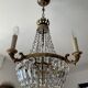Balloon chandelier in bronze and grapevines 8 lamps