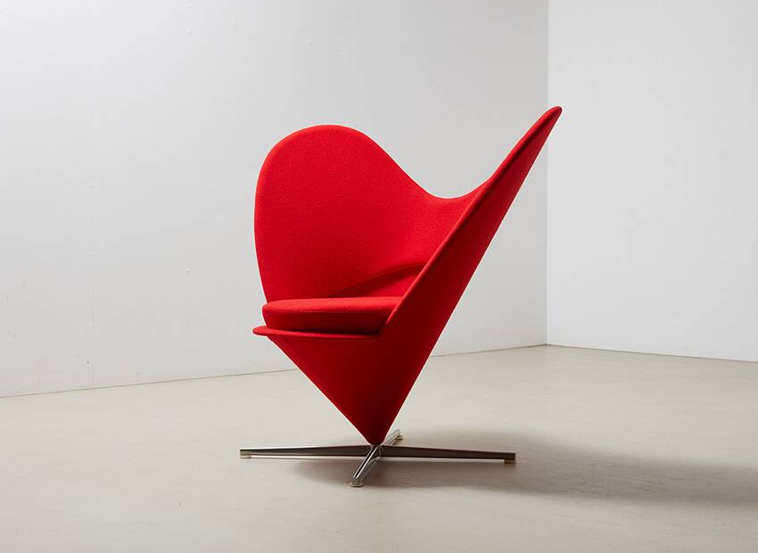 Verner Panton Heart Cone Chair for Vitra 1958/2003