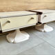 Paire chevets pied trèfle Gautier, 1970