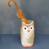 Vintage owl ceramic umbrella door
