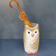 Porte parapluies en céramique hibou vintage