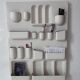 Vintage wall storage system in matte white ABS, Italy 1970s.