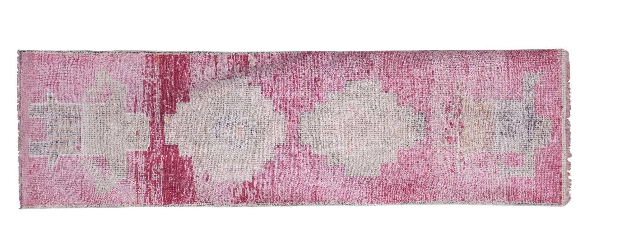 Vintage Turkish hallway rug 91x300 cm