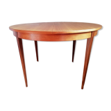 Table ronde rénovée extensible scandinave