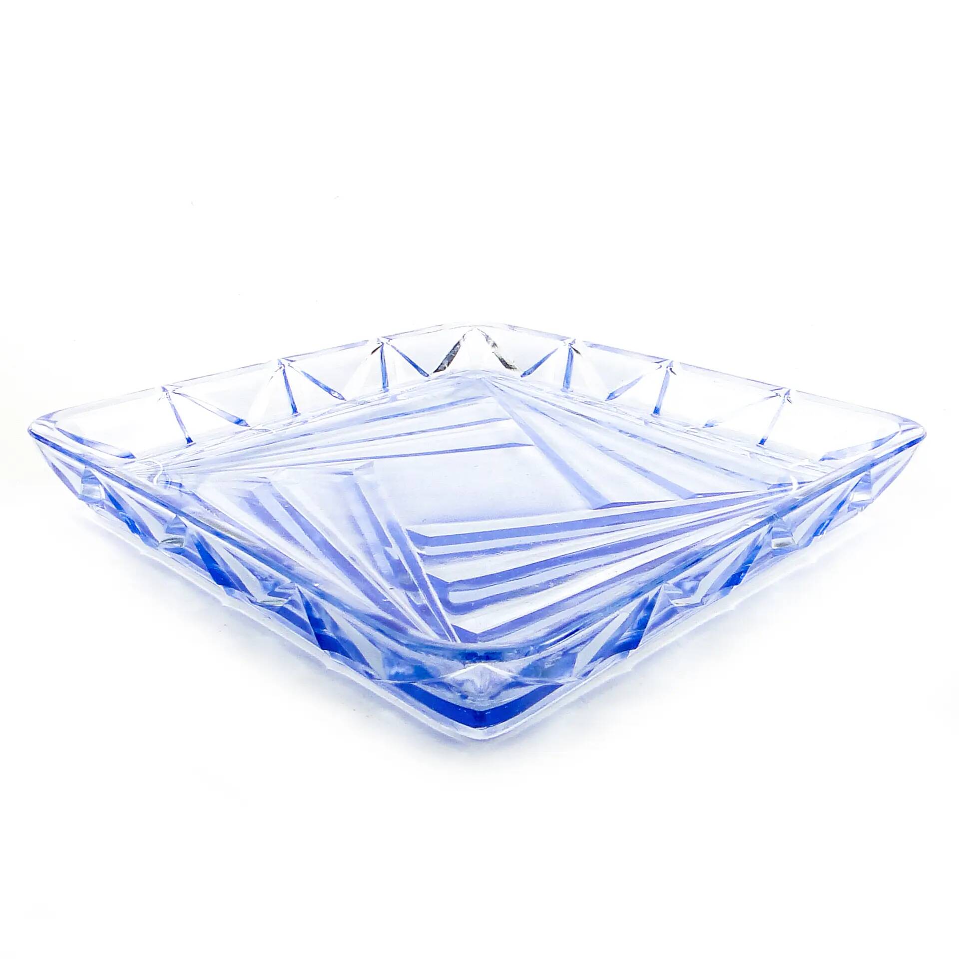 Art Deco tray, glass, Czechoslovakia, 1930s