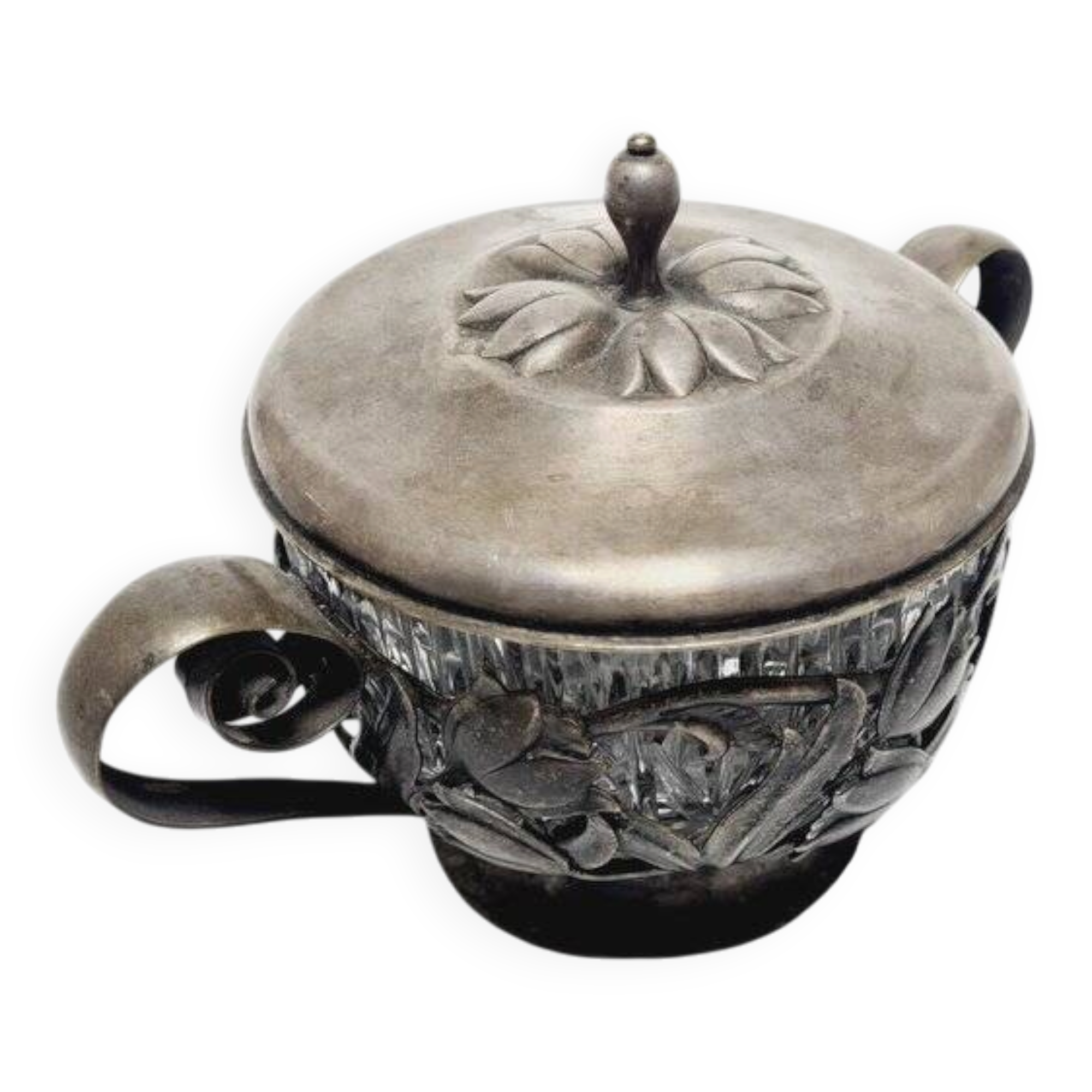 Art Deco sugar bowl from Hefra, Poland, 1970s