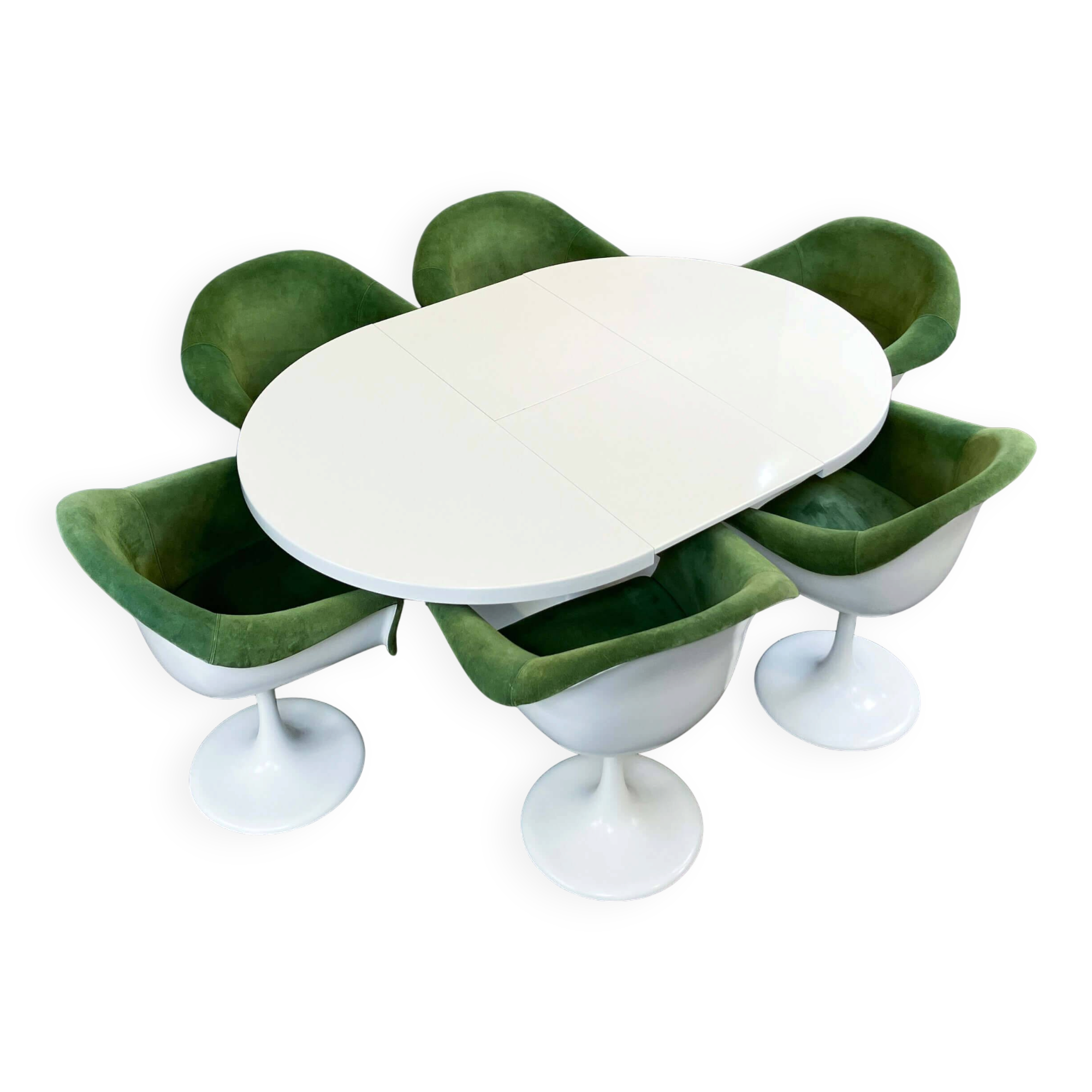Space-age design icons: ‘Set-Line’ dining set by K. Schäfer for Lübke, 1960s
