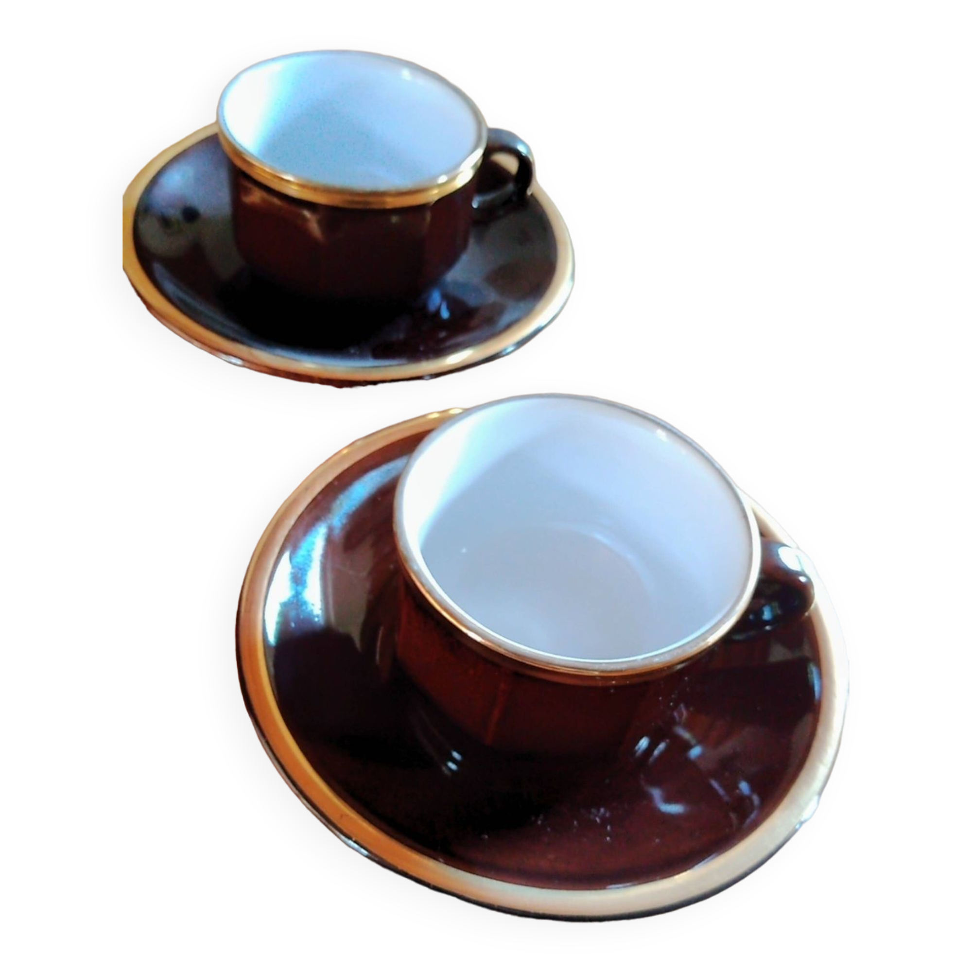 Lot de 2 tasses à café "bistrot"