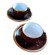 Lot de 2 tasses à café "bistrot"