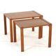 Ensemble de 2 tables gigognes - teck - design danois