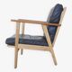 Danish mid-century teak & oak armchair, 1950s