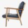 Danish mid-century teak & oak armchair, 1950s