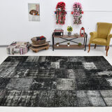 Tapis oriental blanc & noir 311x213