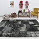 7x10 white & black oriental carpet