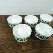 6 Rosenthal Monbijou ramekins with Giscard decoration, vintage porcelain.