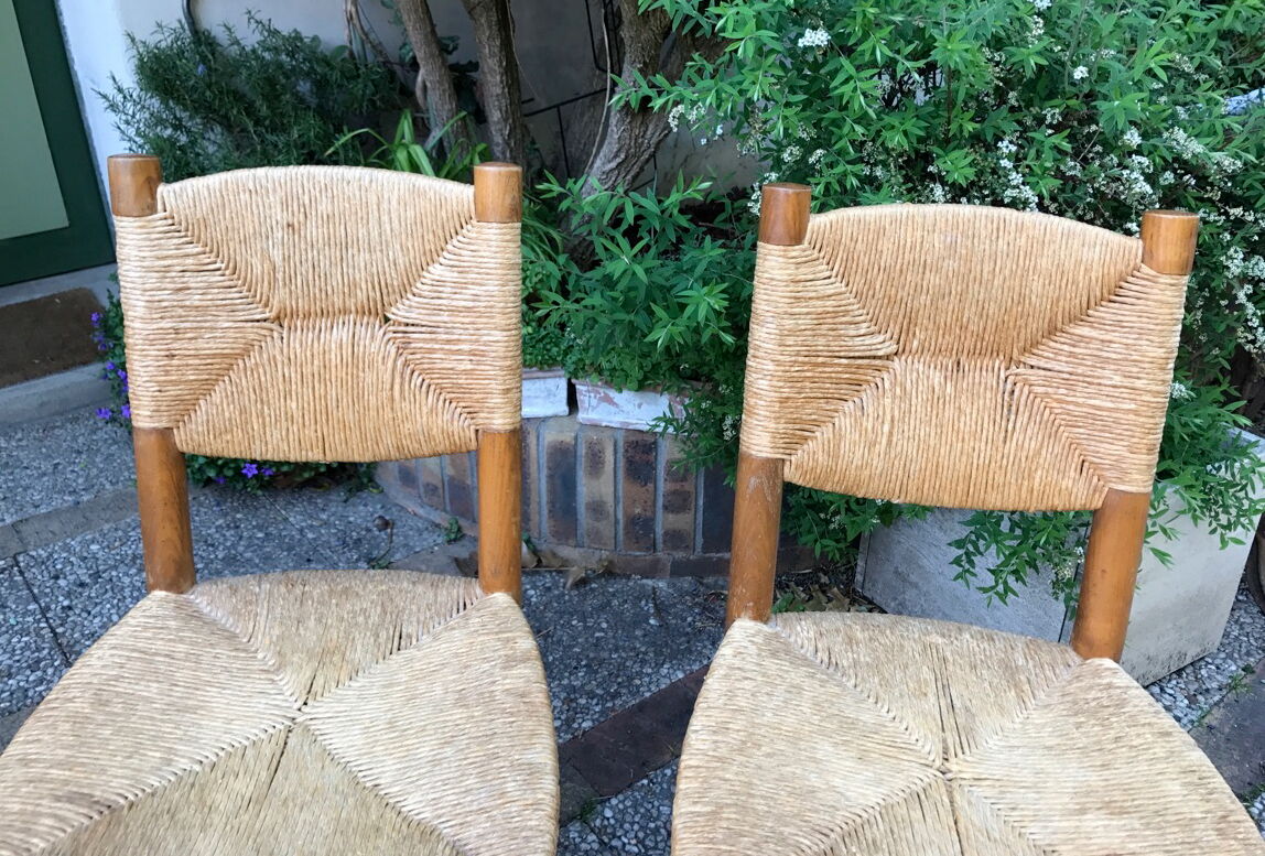 Charlotte Perriand 2 chairs mulched Bauche model n ° 19 ash 1950