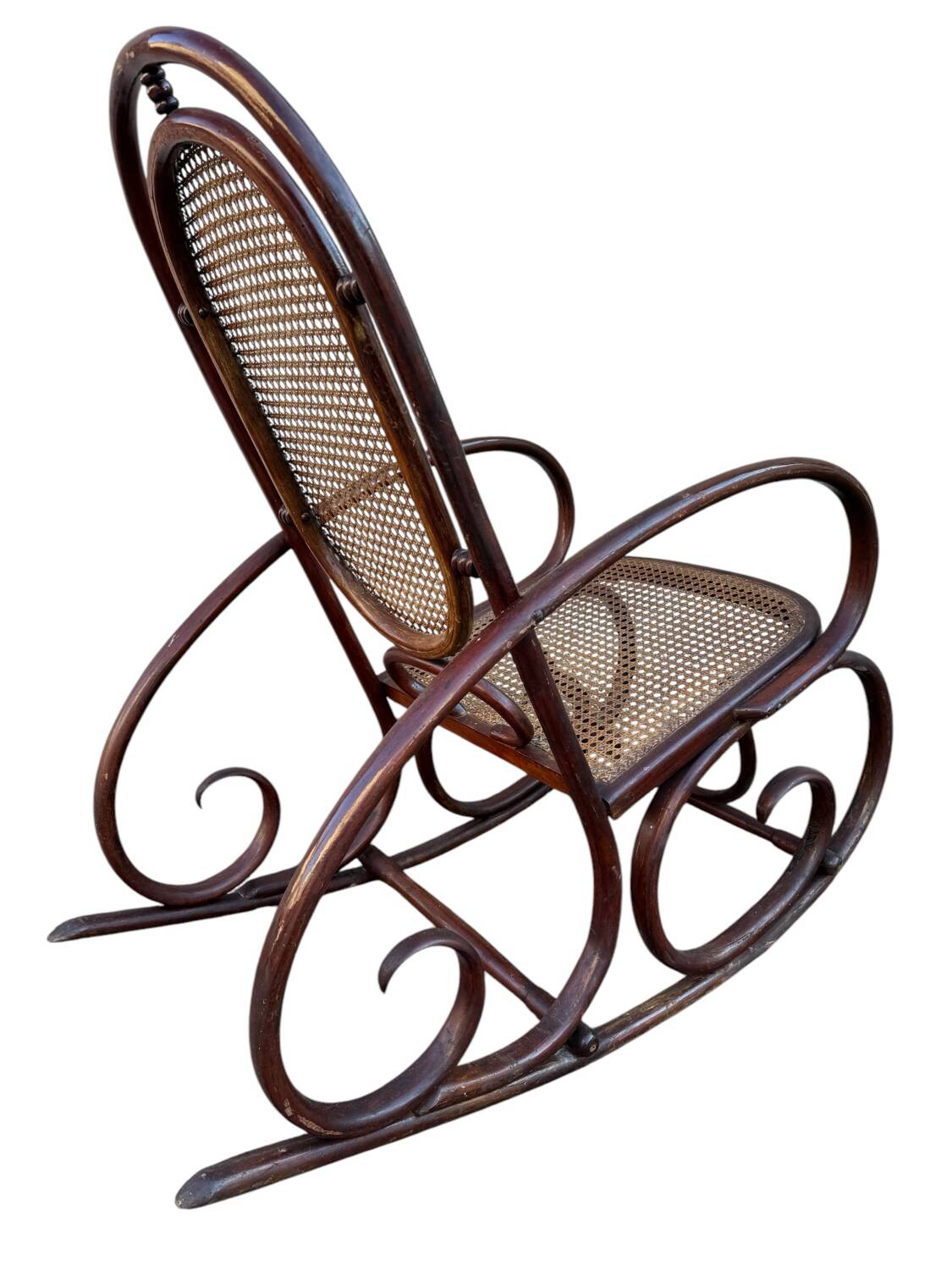 Set of 2 Thonet 19's Style Rocking Chairs