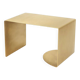 Table d'appoint arquée en laiton brossé – fabriquée à la main par Veliento