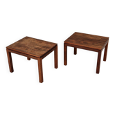 Tables d'appoint en palissandre, Danemark, années 1960, ensemble de 2