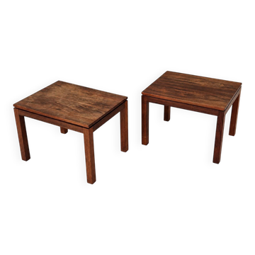 Side tables in rosewood, Denmark, 1960s, set of 2