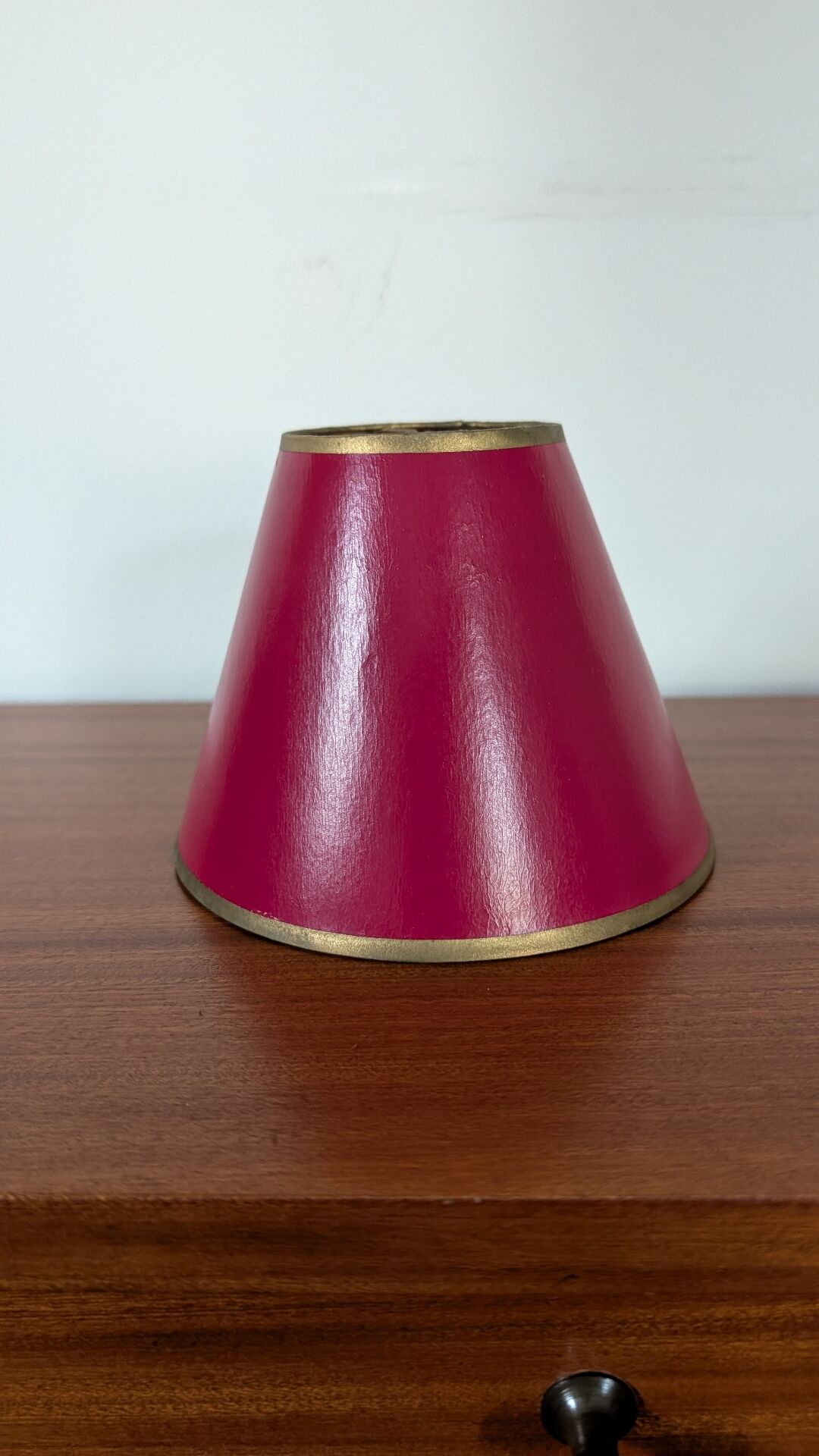 Abat-jour rouge opéra, années 60