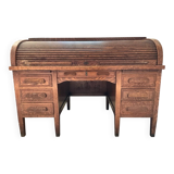 Secret desk "ro l-top", in solid oak, 1910-1920