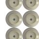 Set of 6 antique flat plates – Saint-Amand “Margot” model