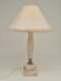 Table lamp in onyx and travertine, mid-century modern, 1970s.