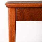 Table de chevet scandinave en teck et acajou des années 1950