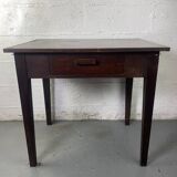 Wooden side table with drawer.