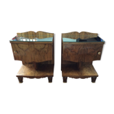 Pair of bedside years 40 art deco