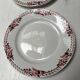 4 céranord plates with flowers