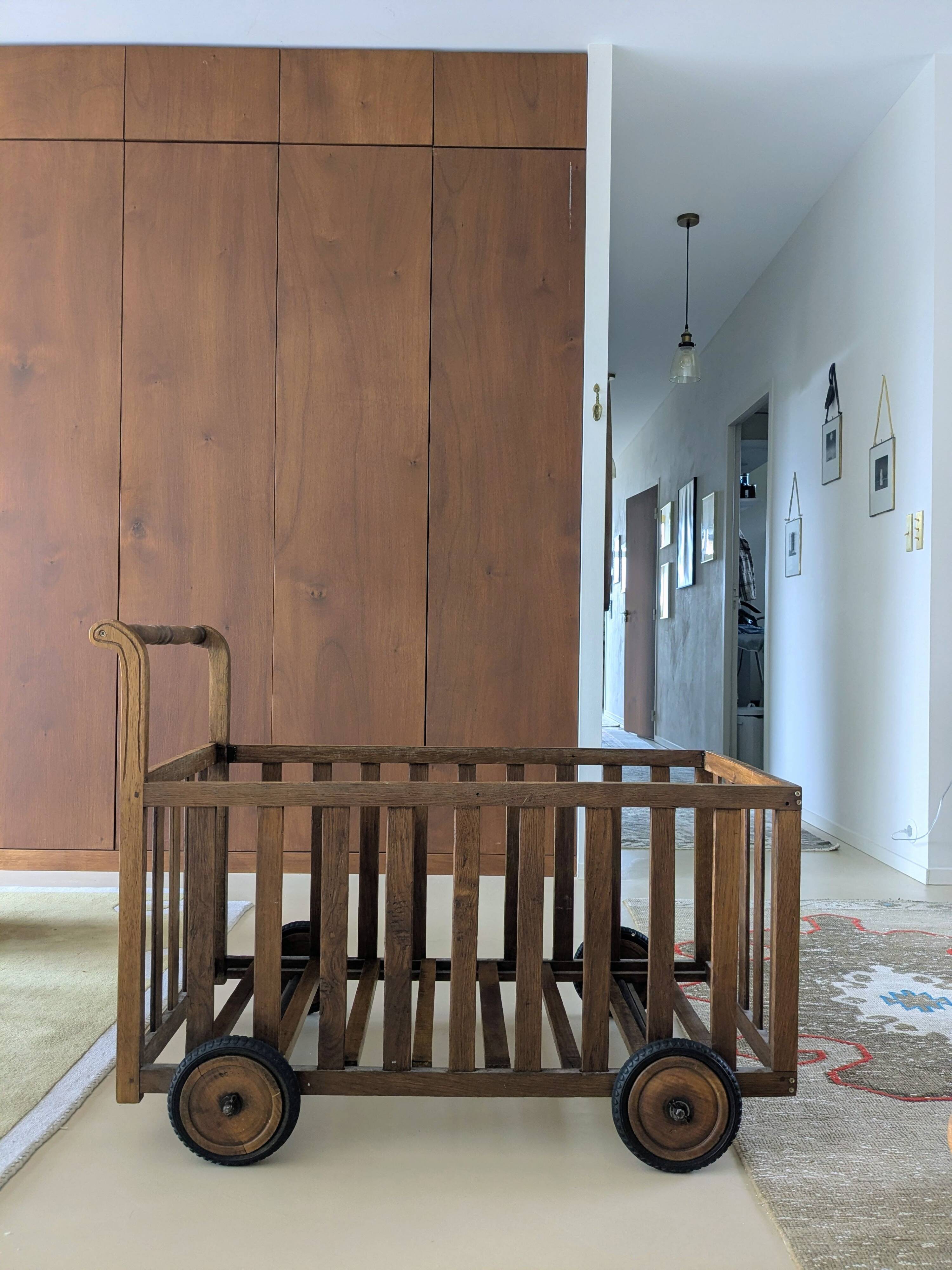 Vintage baby caravan bed