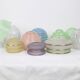 Mint green glass pendant lamp, vintage