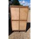 Cabinet wood double curtain