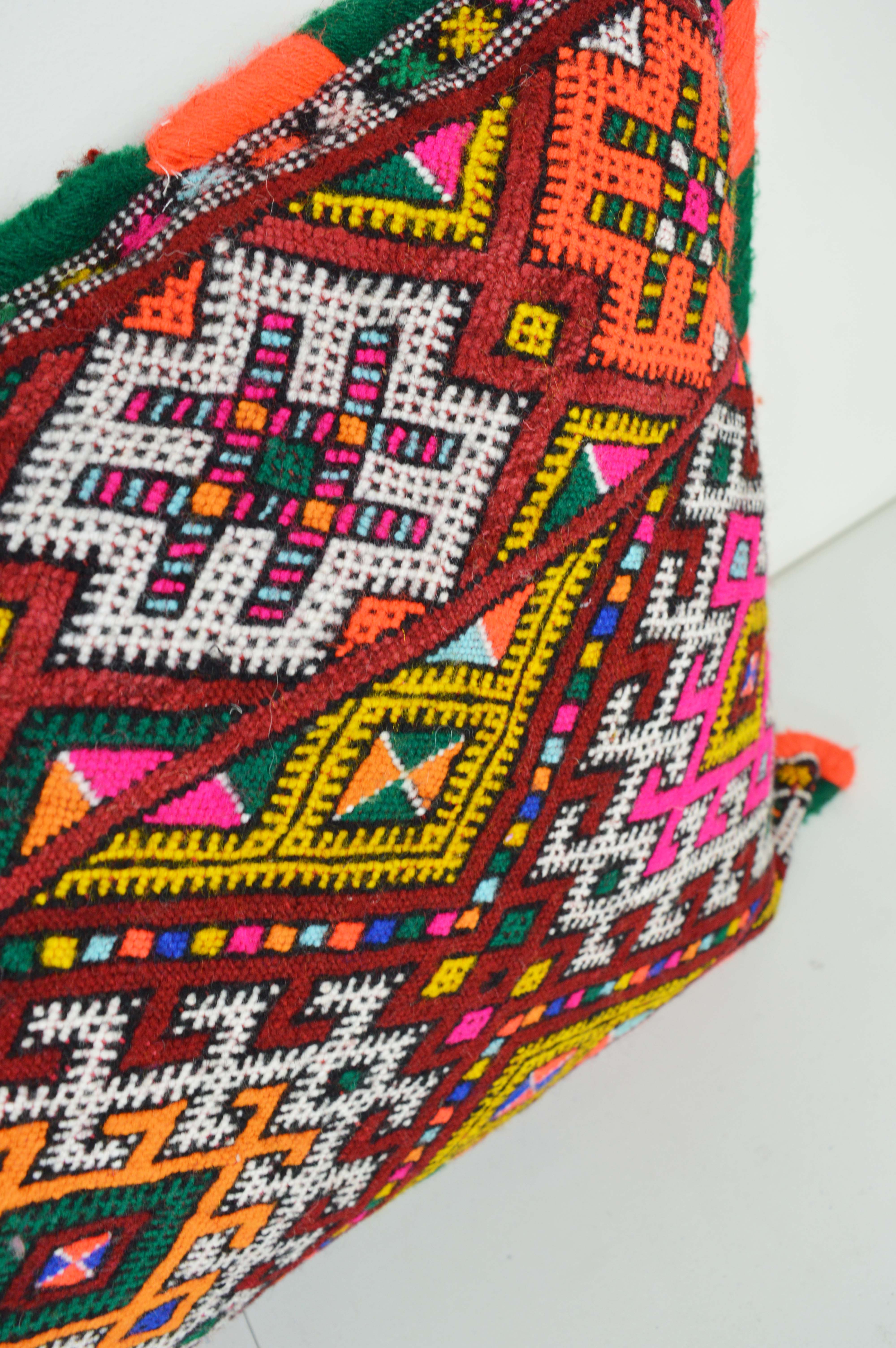 Coussin kilim multicolore 61 x 43 cm