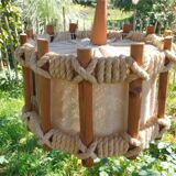 Wool and wood suspension