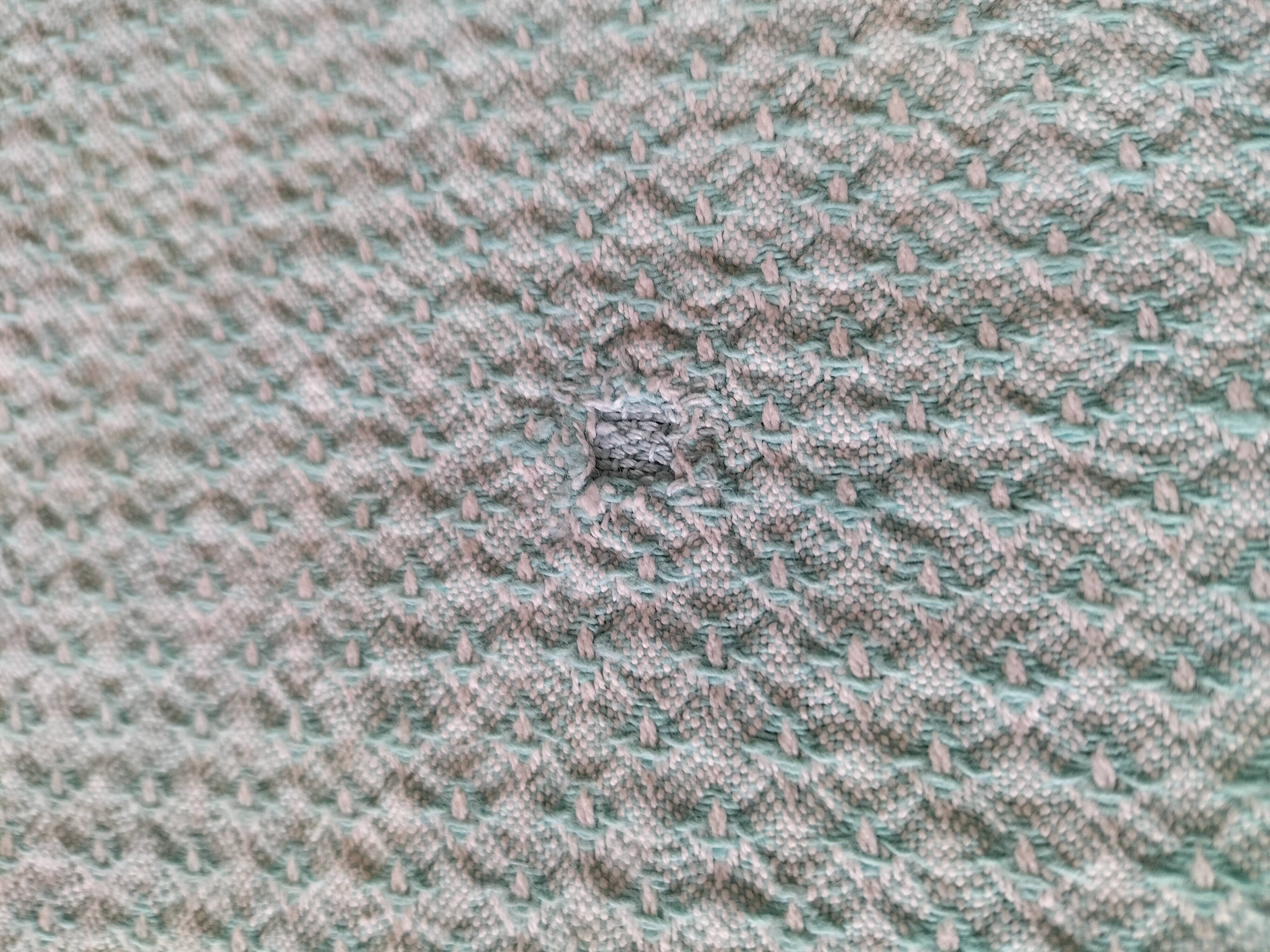 Ensemble nappe et 11 serviettes coton damassé vintage