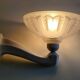 Art Deco wall light in porcelain and glass paste - 1930s/40s