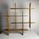 Midcentury Scandinavian teak wall shelf unit, 1960s-1970s