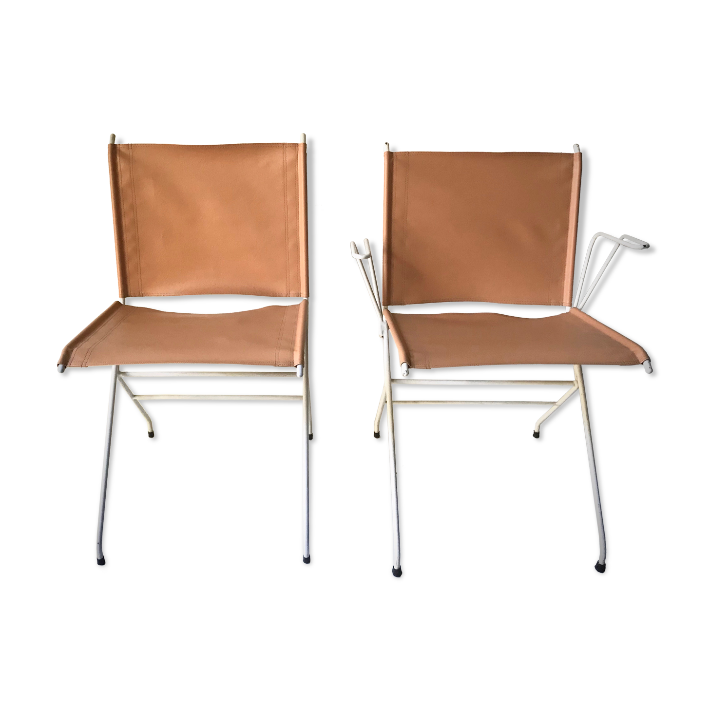 2 chairs of Raoul Guys 1950s
