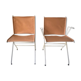 2 chairs of Raoul Guys 1950s