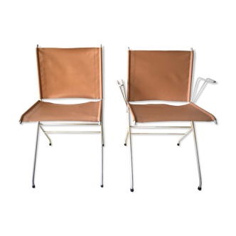 Paire de chaises de Raoul Guys 1950s