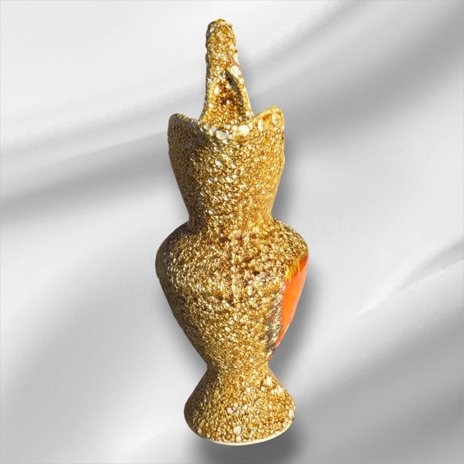 Fat Lava Pitcher French Vallauris Vintage 1950