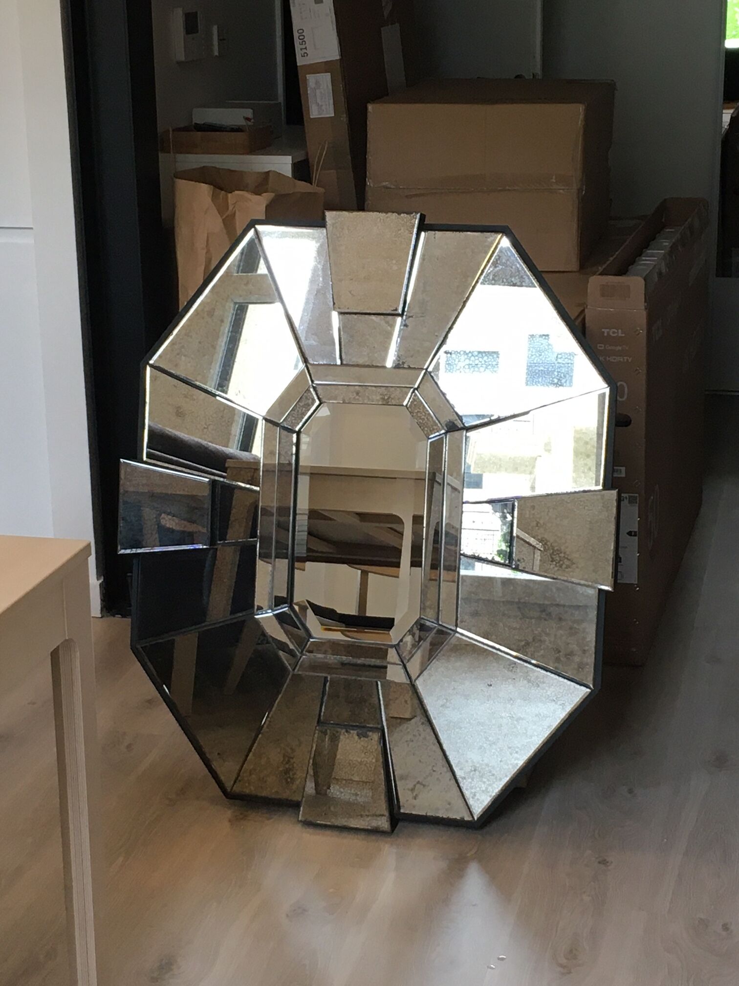 Art deco mirror 107x89cm