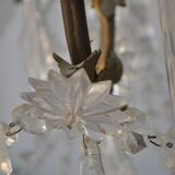 chandelier Crystal bronze dore rocaille style nineteenth pendants