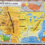School map representing the United States of America