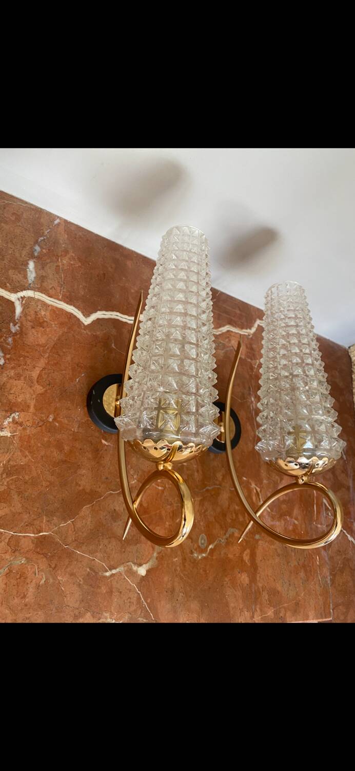 Pair of Arlus wall lights 1960